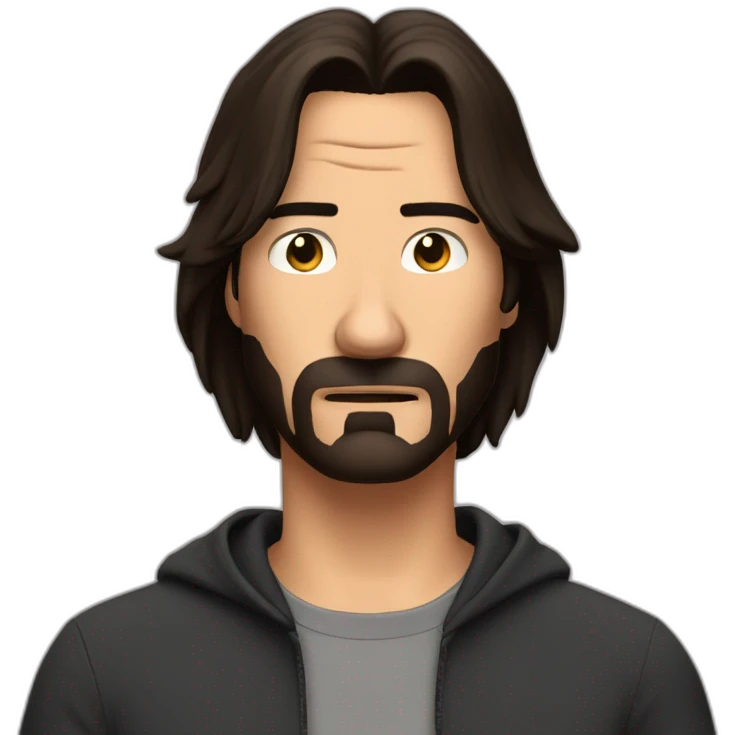 worried keanu reave emoji