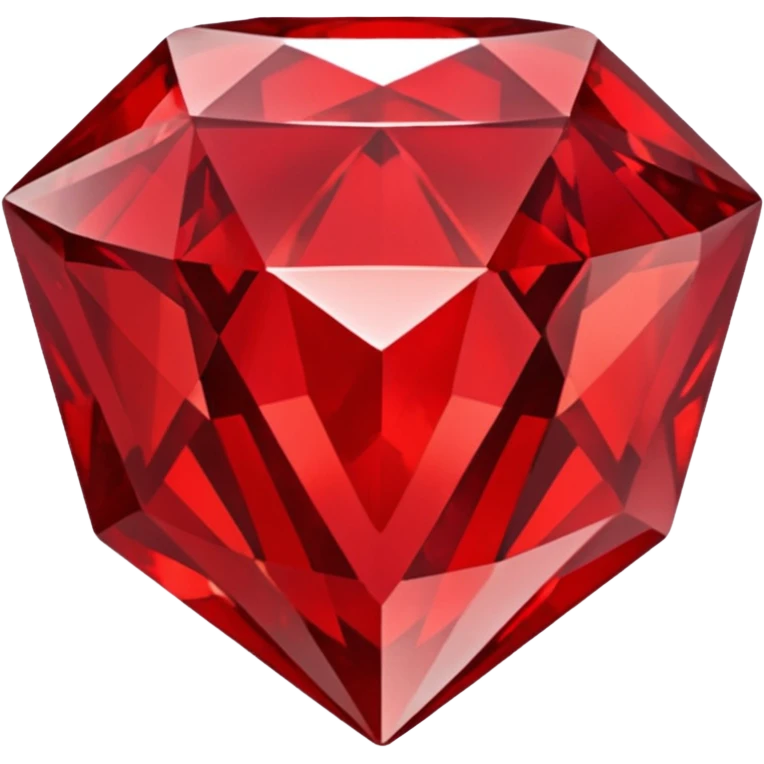 Red diamond carved on its front "RED" emoji