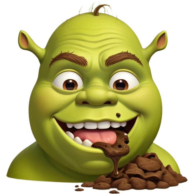 Шрек ест говно emoji