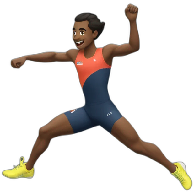 Saut en longueur athlétisme emoji