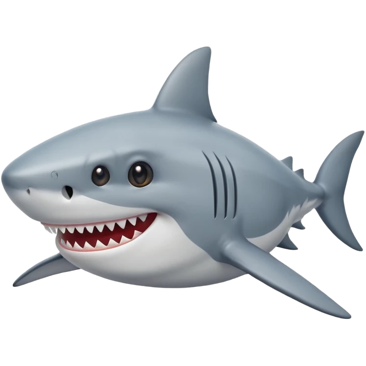 Funny shark emoji