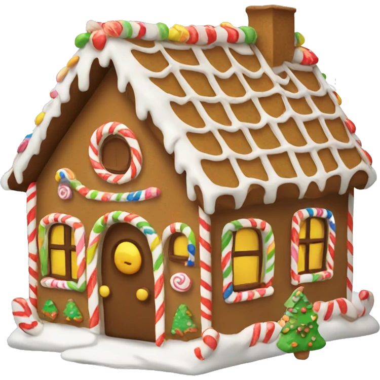 gingerbread house emoji