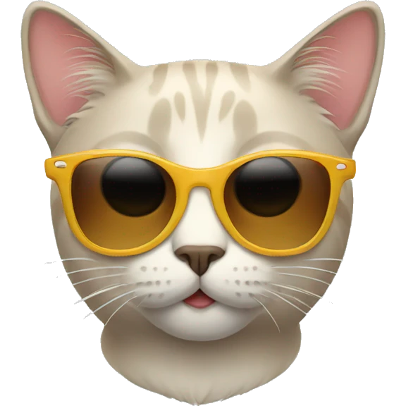 Cat with sunglasses emoji