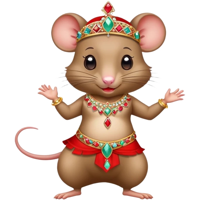 A rat belly dancing  emoji