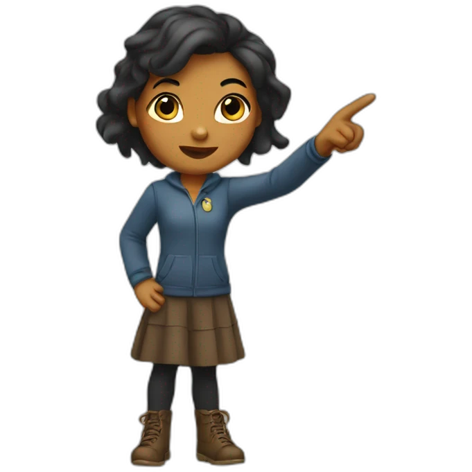 pointing girl emoji