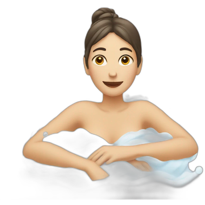 Woman bathing emoji