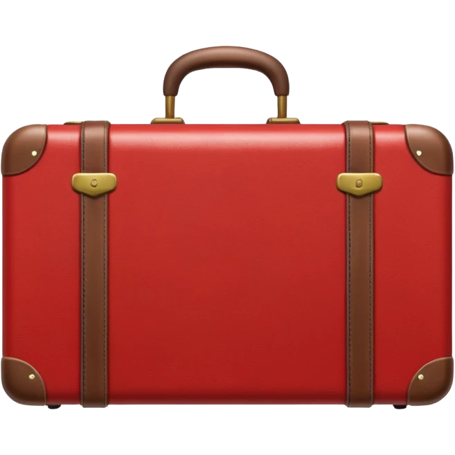 красный чемодан для путешествий emoji