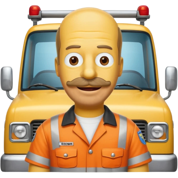 Tow Truck Homer Simpson emoji