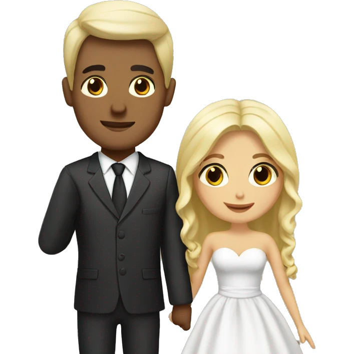 Couple married he is Tunisian and she is blonde Italian emoji