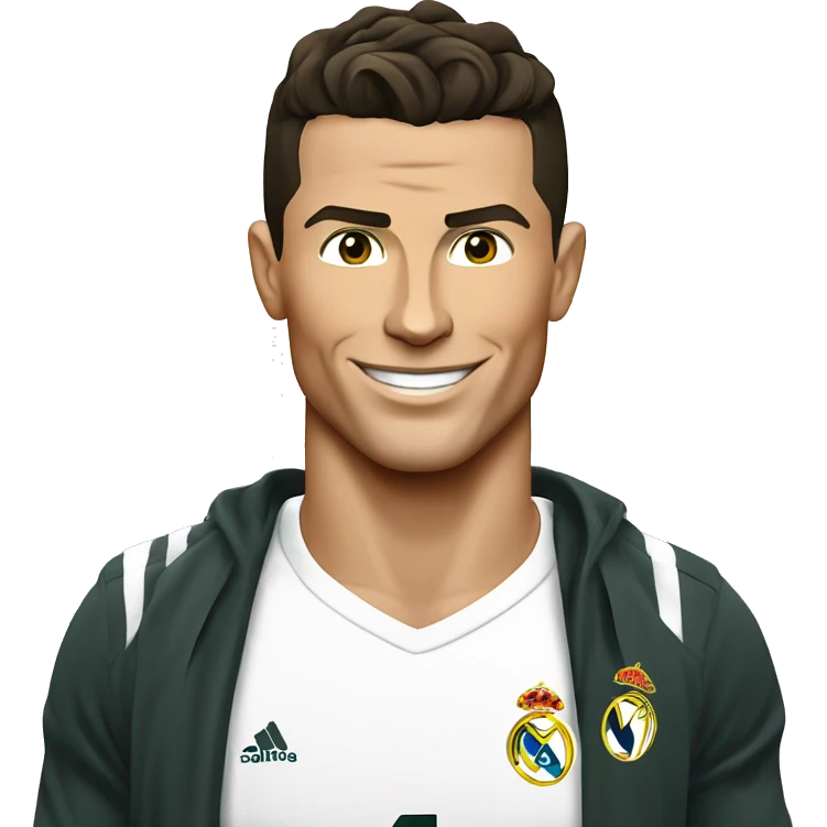 Cristiano Ronaldo From white t-short emoji