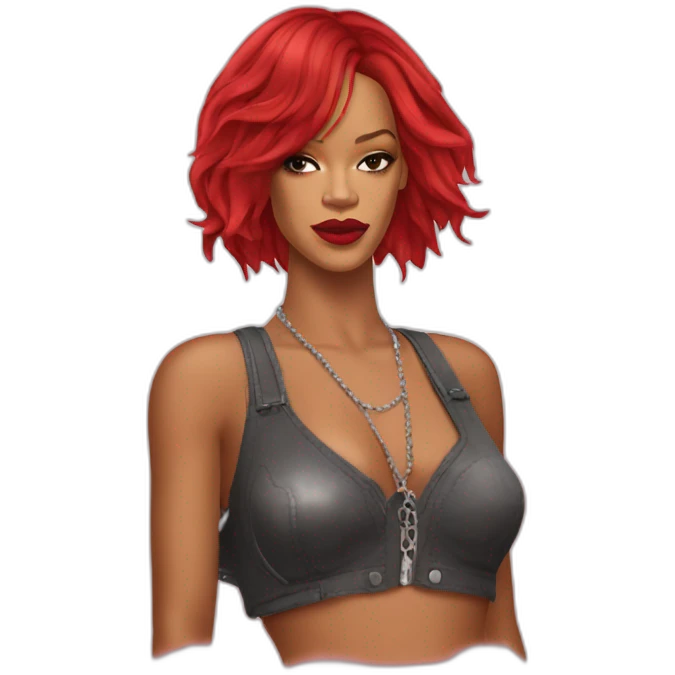 Rihanna qui fait du cheval emoji