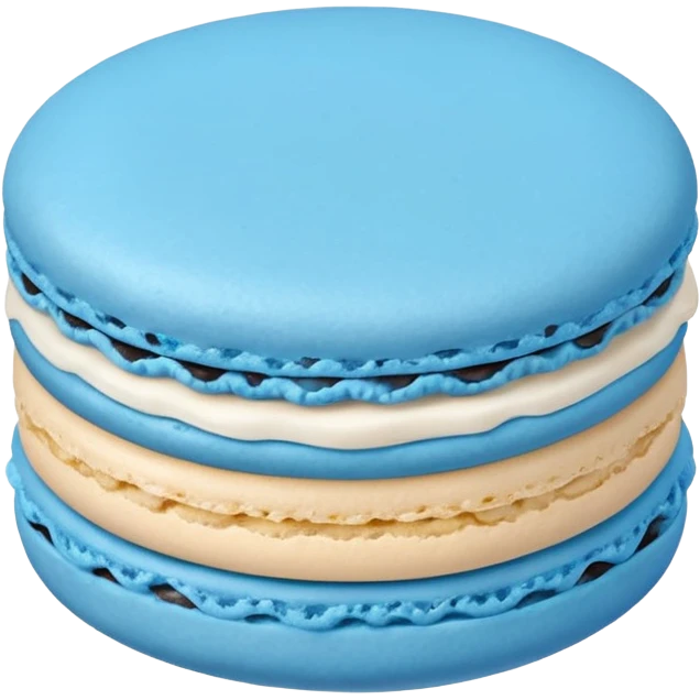 blue macaron emoji