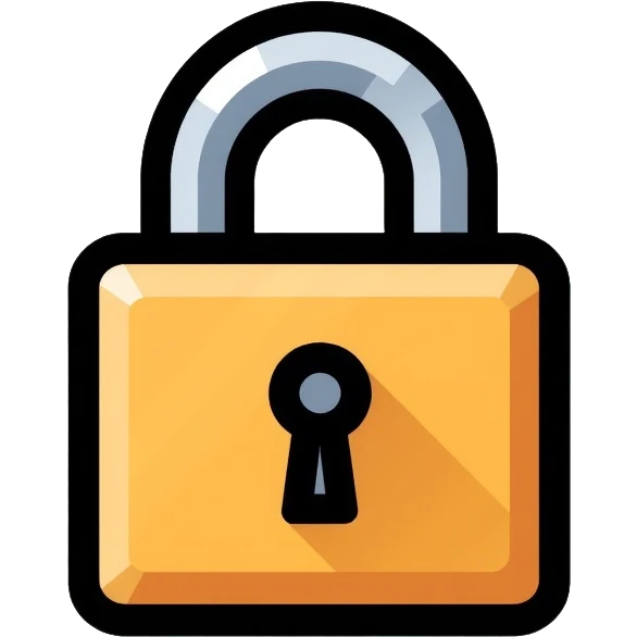security lock for banking emoji