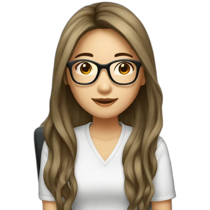 hot-asian-girl-with-long-hair-and-glasses emoji