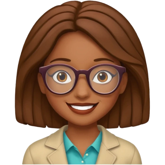 Mirabel with glasses  from the Encanto Movie emoji