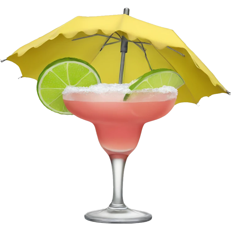 Margaritas with umbrella emoji