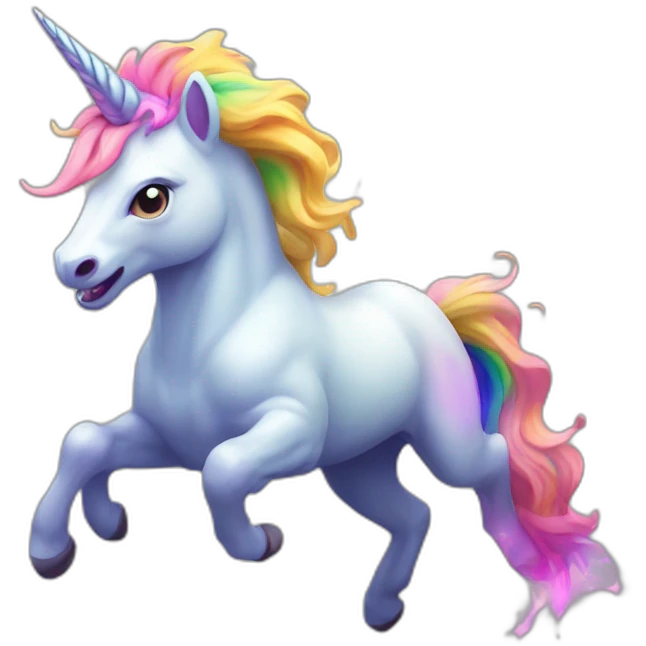 rgb unicorn raging emoji