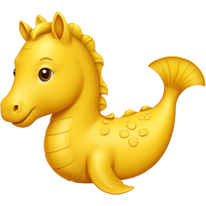 Peut tu me faire un emoji hippocampe jaune ? emoji