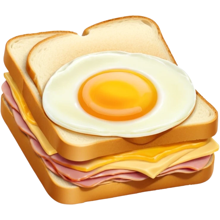 ham egg and cheese sandwich with the egg inside the sandwich not on top emoji