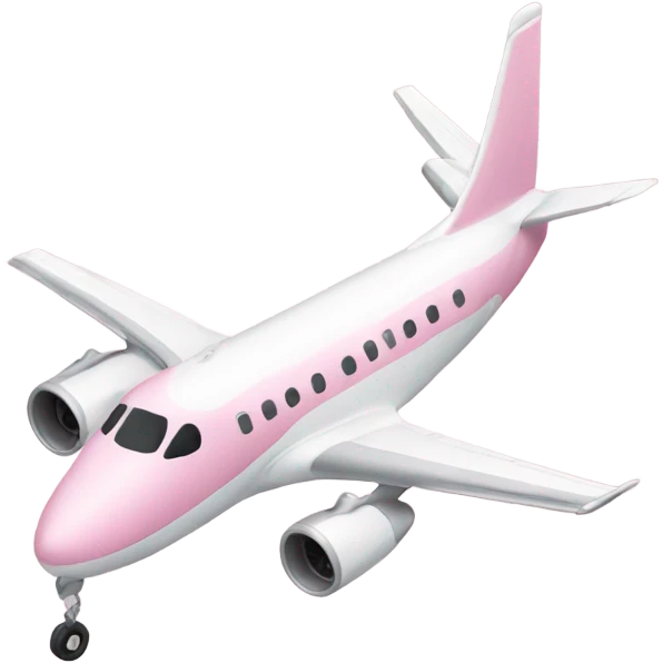 Light pink white airplain emoji