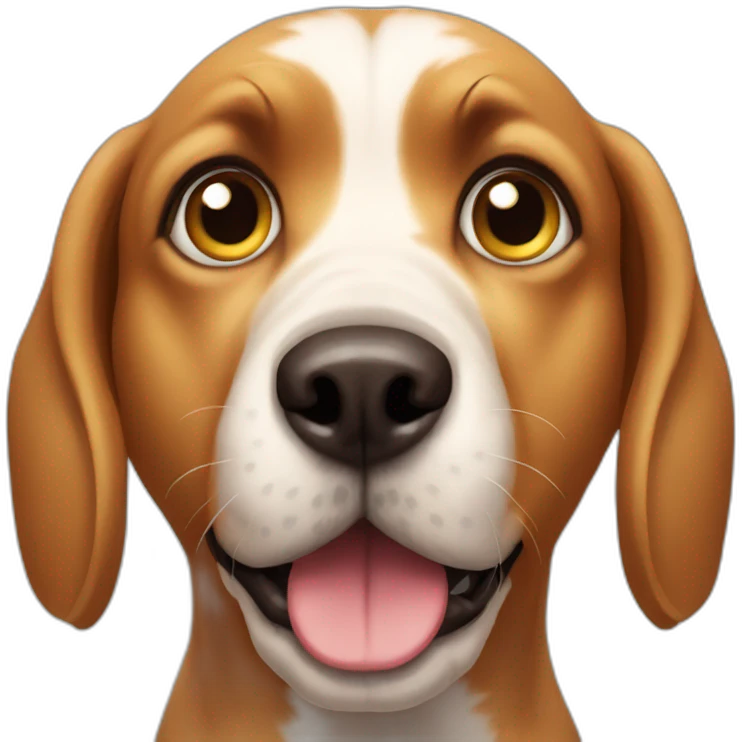 dog with very big eye emoji