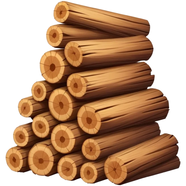 pile of wood emoji