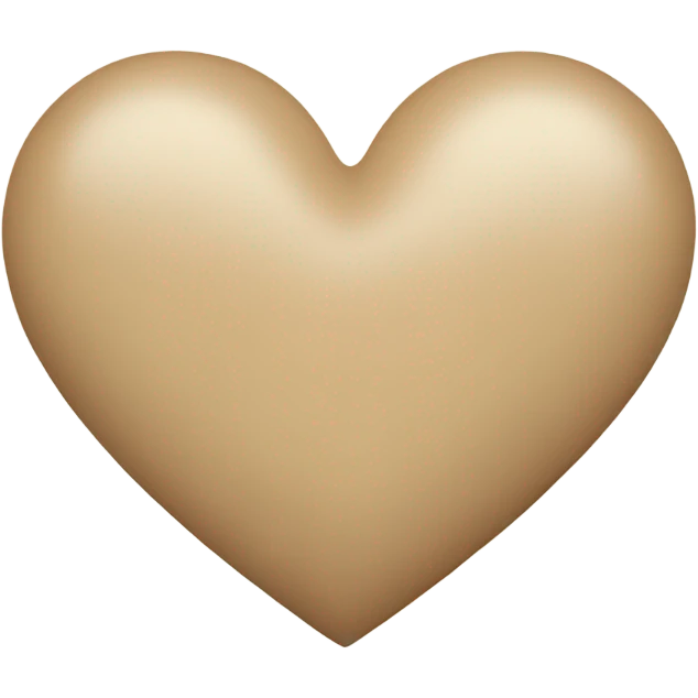 Beige heart  emoji