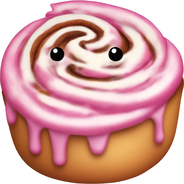 pink cinnamon roll emoji
