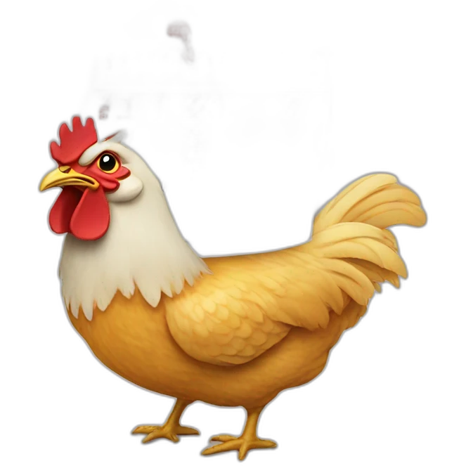 calendar month with chicken head emoji