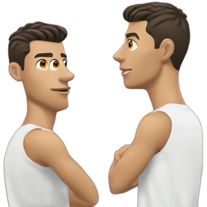 Thinking Cristiano Ronaldo  emoji