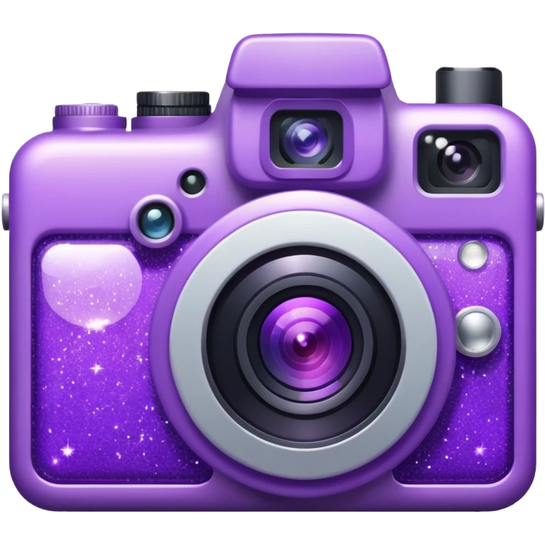 Glitter Camera Purple emoji
