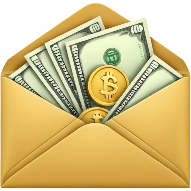 money in an envelope emoji