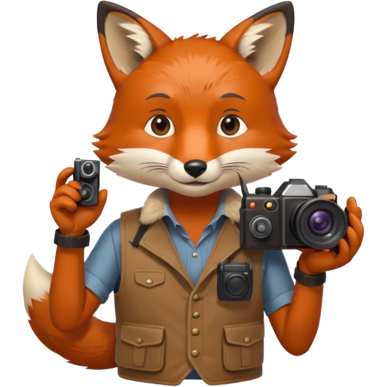 photographer fox emoji