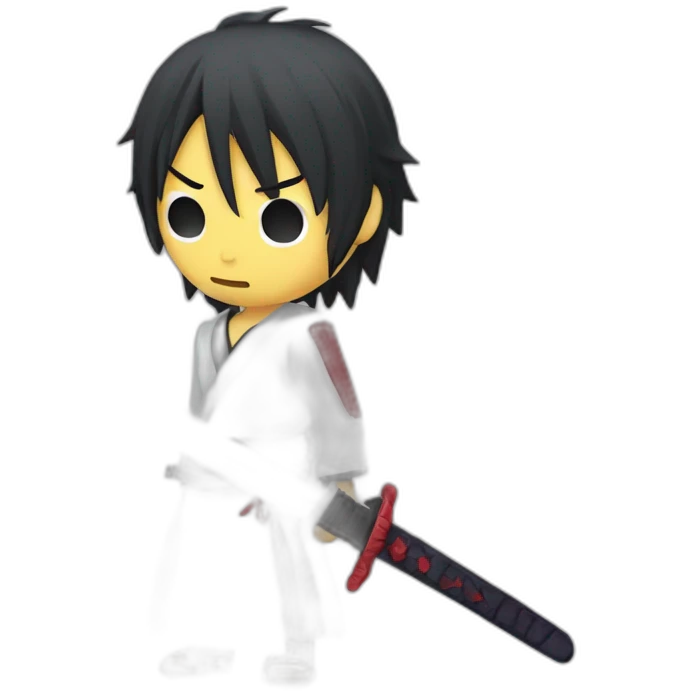 Ichigo Kurosaki with sword emoji