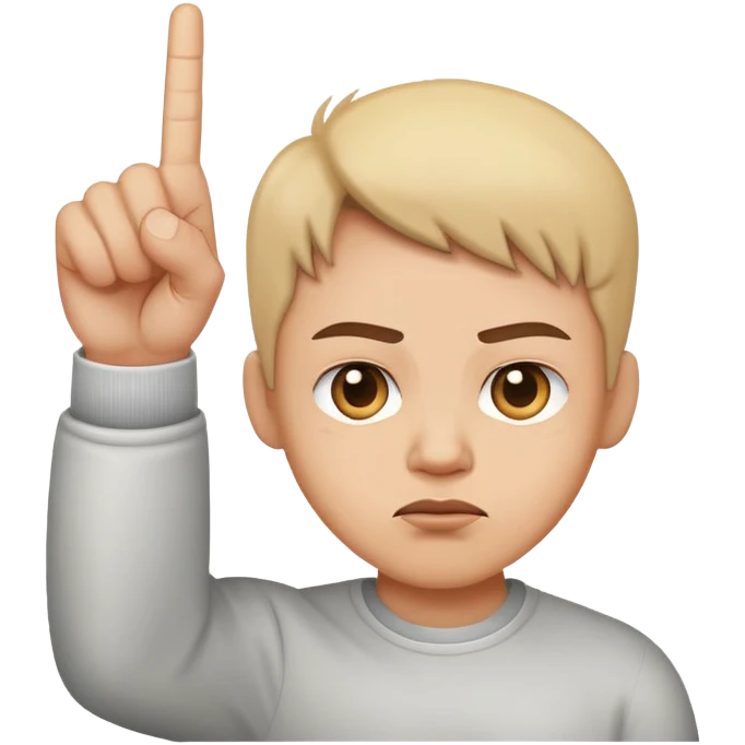 A basic face holding a middle finger up emoji