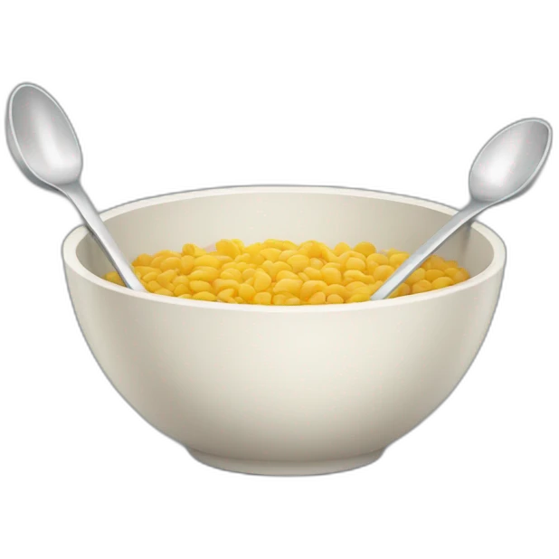 Bowl without spoon emoji