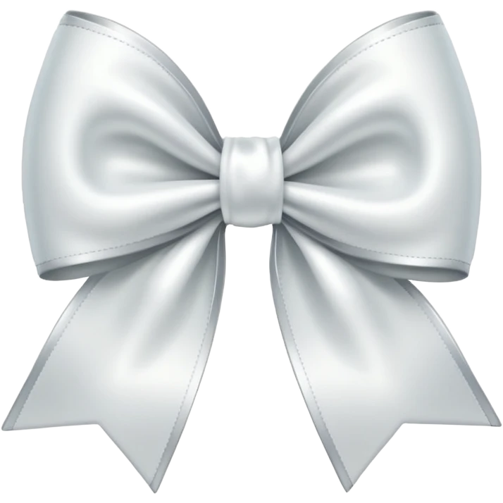 white satin bow emoji emoji