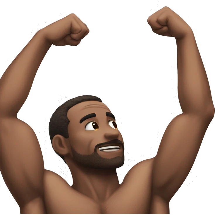 man raised armpit shirtless armpit hair emoji
