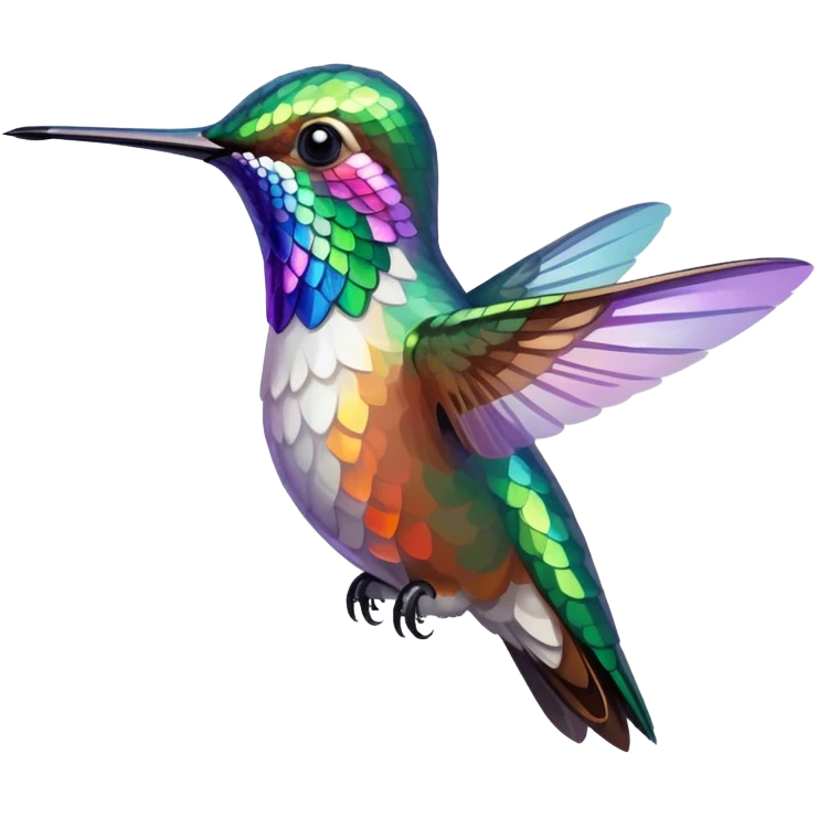 intricate hummingbird emoji