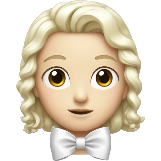 White bow emoji