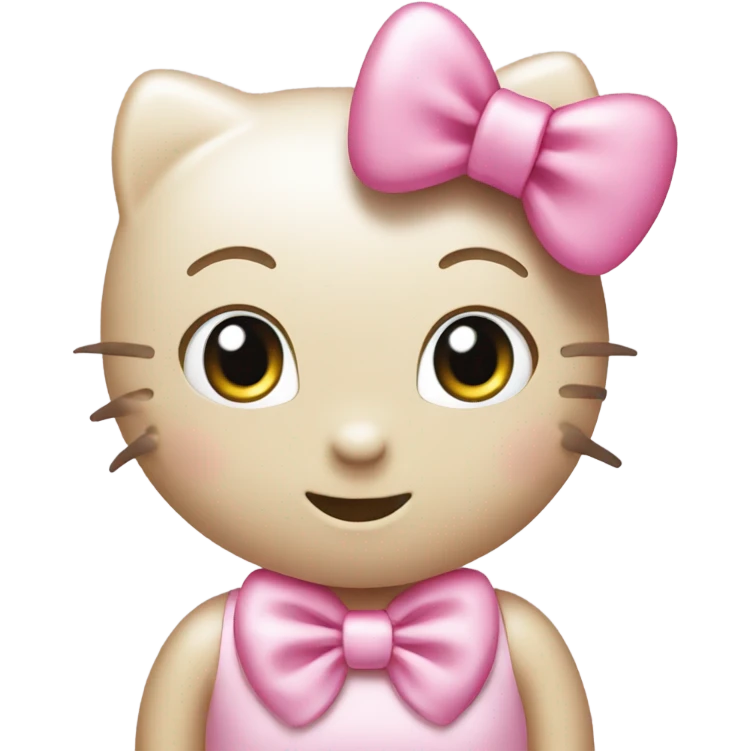 Hello kitty with a bow emoji