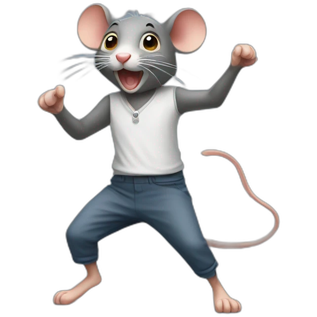 Un rat qui danse emoji