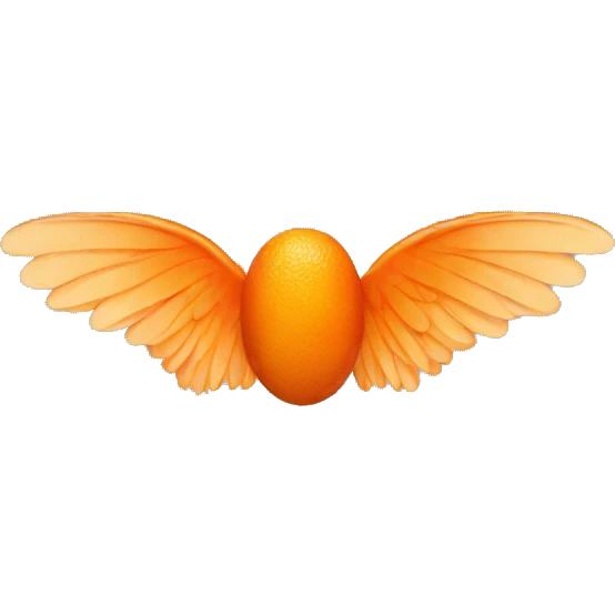 Orange wings emoji