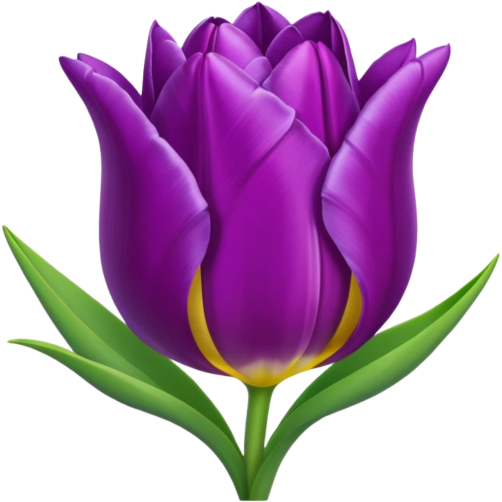 Purple tulip emoji