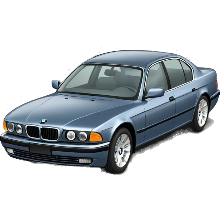 2000 BMW 740iL gray blue emoji