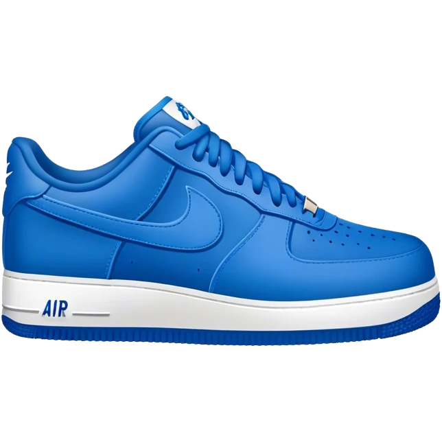 Air force 1s with Crip gang signs  emoji