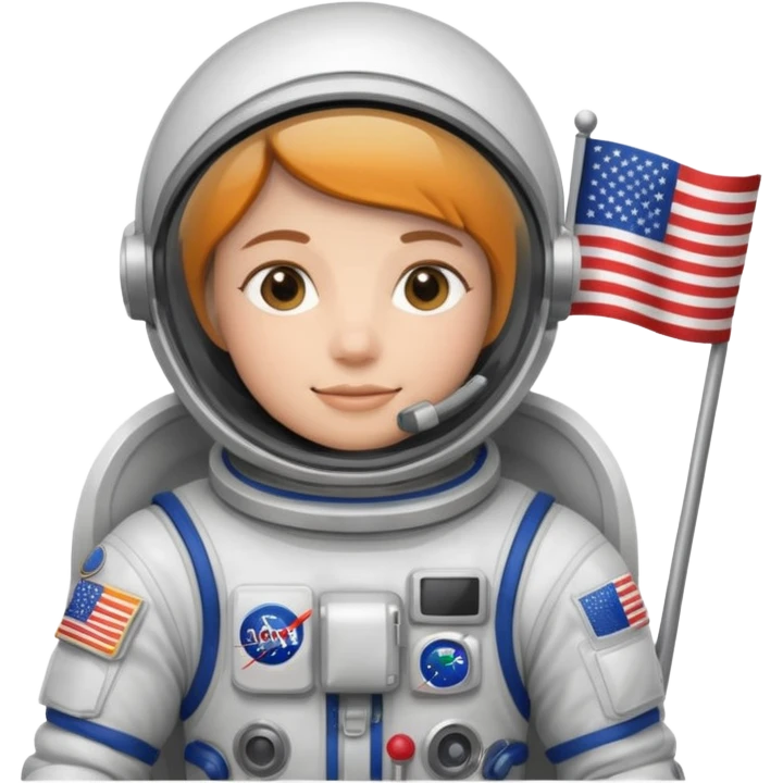 astronaut with flag emoji