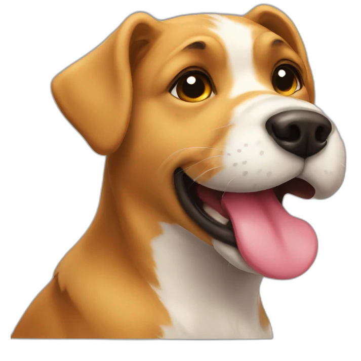 Dog giving kisses emoji