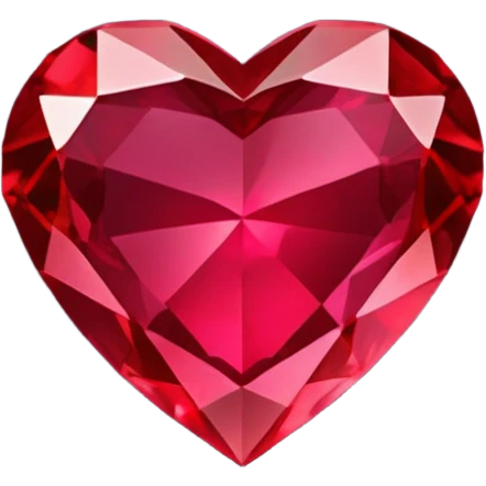 Heart shaped precious stone emoji
