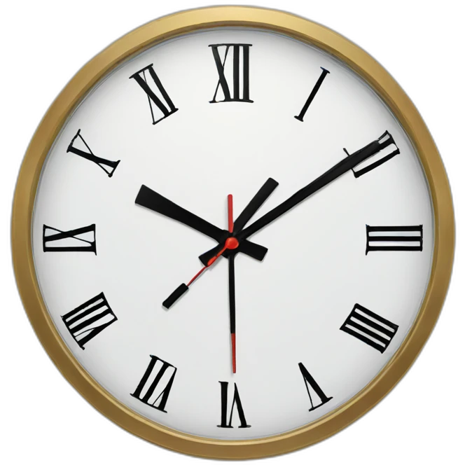 Broken clock emoji